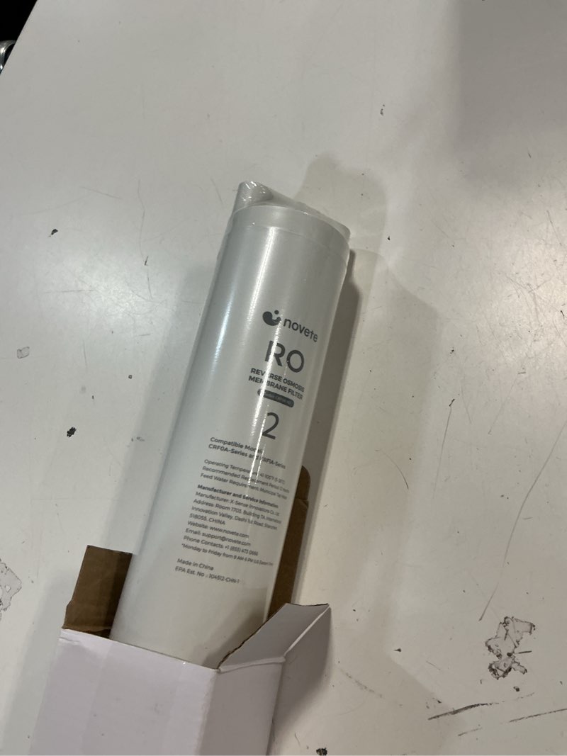 Condition photo showing New/Like New for novete crf0a-ro countertop water filtration replacement filter, reverse osmosis filter cartridge, 12 months, compatible for crf0a-qs, crf1a-qs, crf0a-qi, crf1a-qi ro filter-12 months