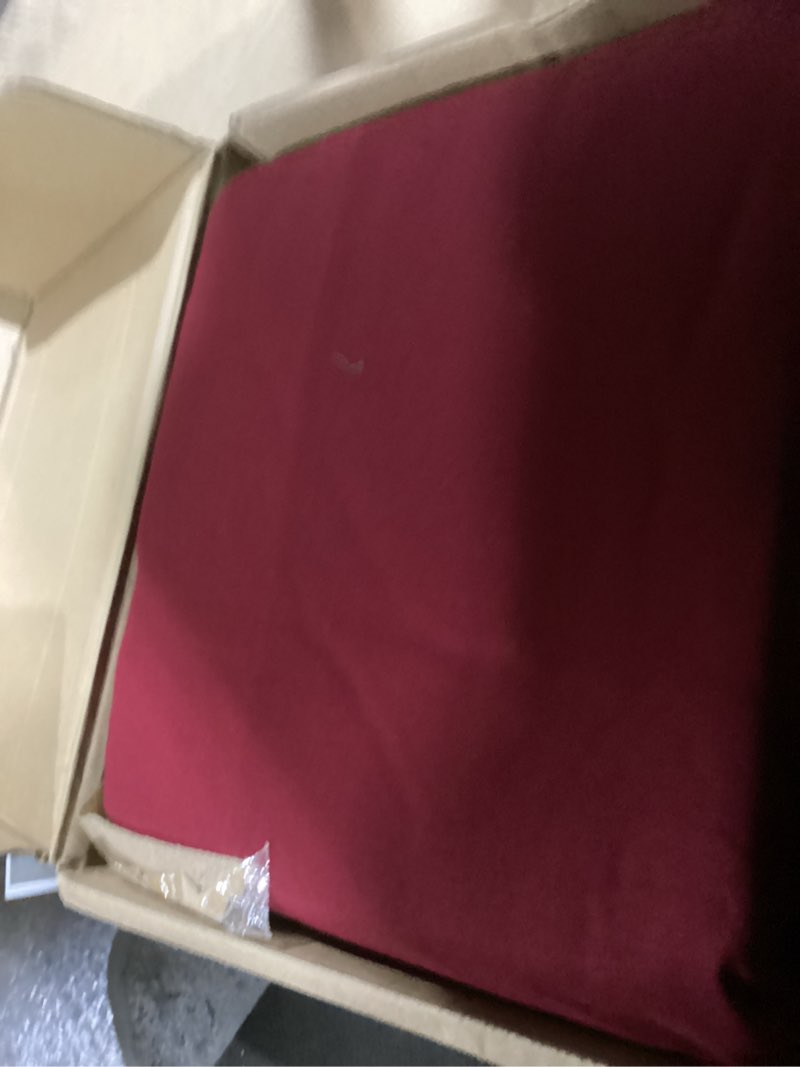 Condition photo showing Good Condition for Amazon Basics Lightweight Super Soft Easy Care Microfiber 4 Piece Bed Sheet Set with 14-Inch Deep Pockets, Comfortable Queen, Burgundy, Solid Burgundy Queen
