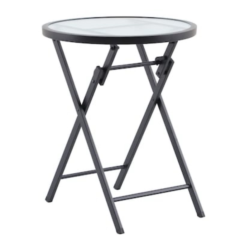 style selections mix and match round outdoor bistro table set of 3 