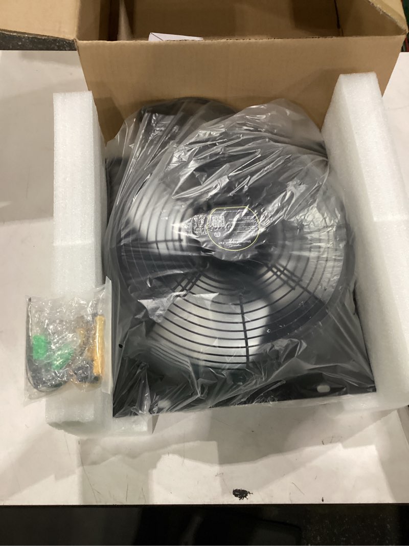 Condition photo showing New/Like New for inokraft shutter exhaust fan with wireless control panel, 12'' wall mount attic fan with temperature controller, 1500 cfm, 8-speed adjustable, ventilation for attic, garage, greenhouse, chicken coop 12"