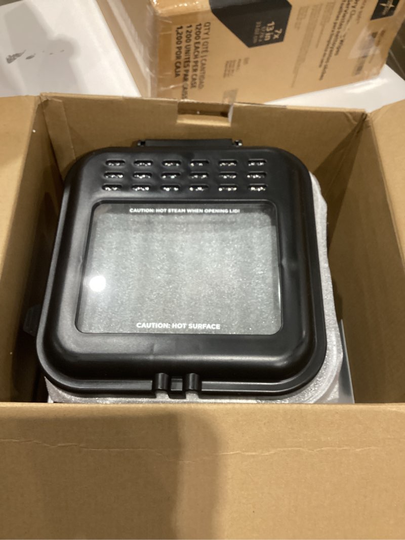 Condition photo showing Good Condition for chefman fry guy, the most compact & convenient to deep fry comfort food, restaurant-style basket with a 1.6-quart capacity, easy-view window & adjustable temp control, stainless - 1.5 liter