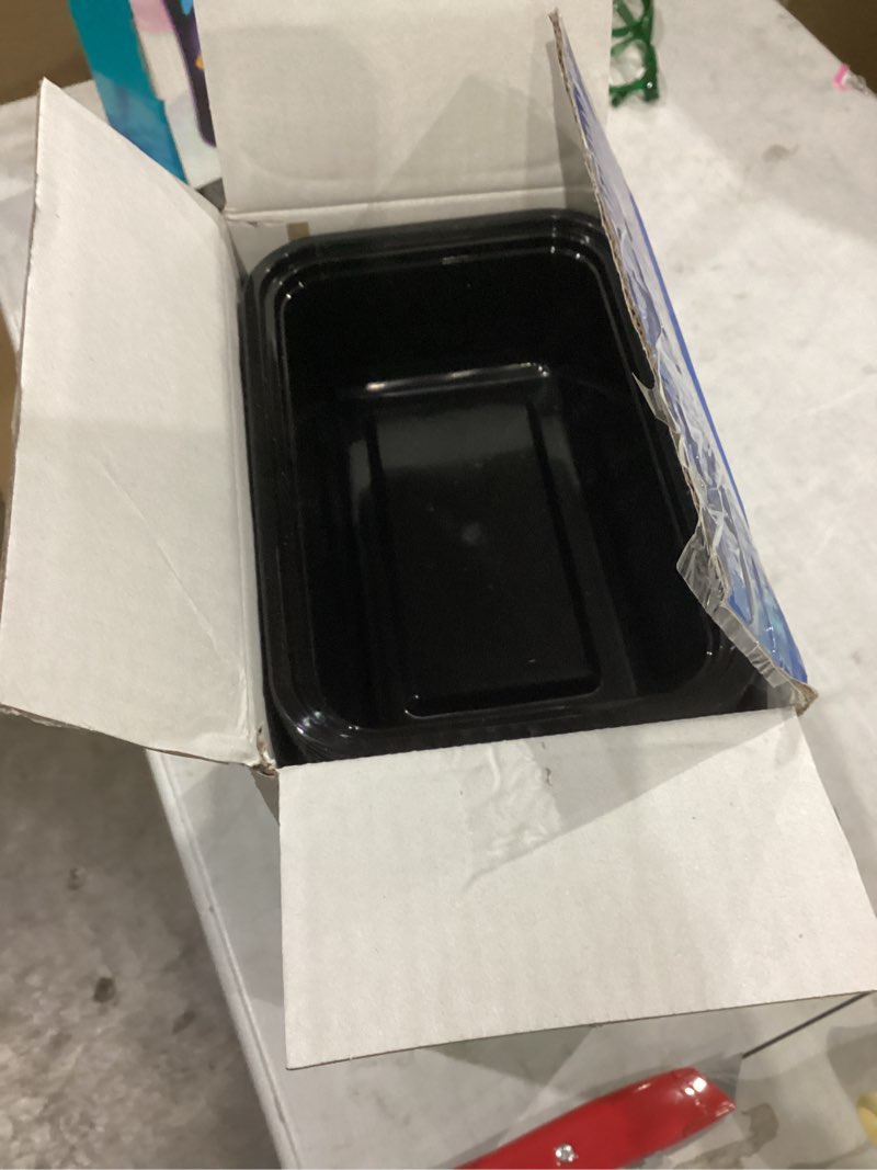 Condition photo showing New/Like New for 50 Pack (100-Piece) 24 oz Meal Prep Containers Reusable with Lids, Sturdy Leakproof & Food Safe, Microwave, Freezer, Dishwasher Safe Prep Containers, To Go Take Out Plastic Food Storage