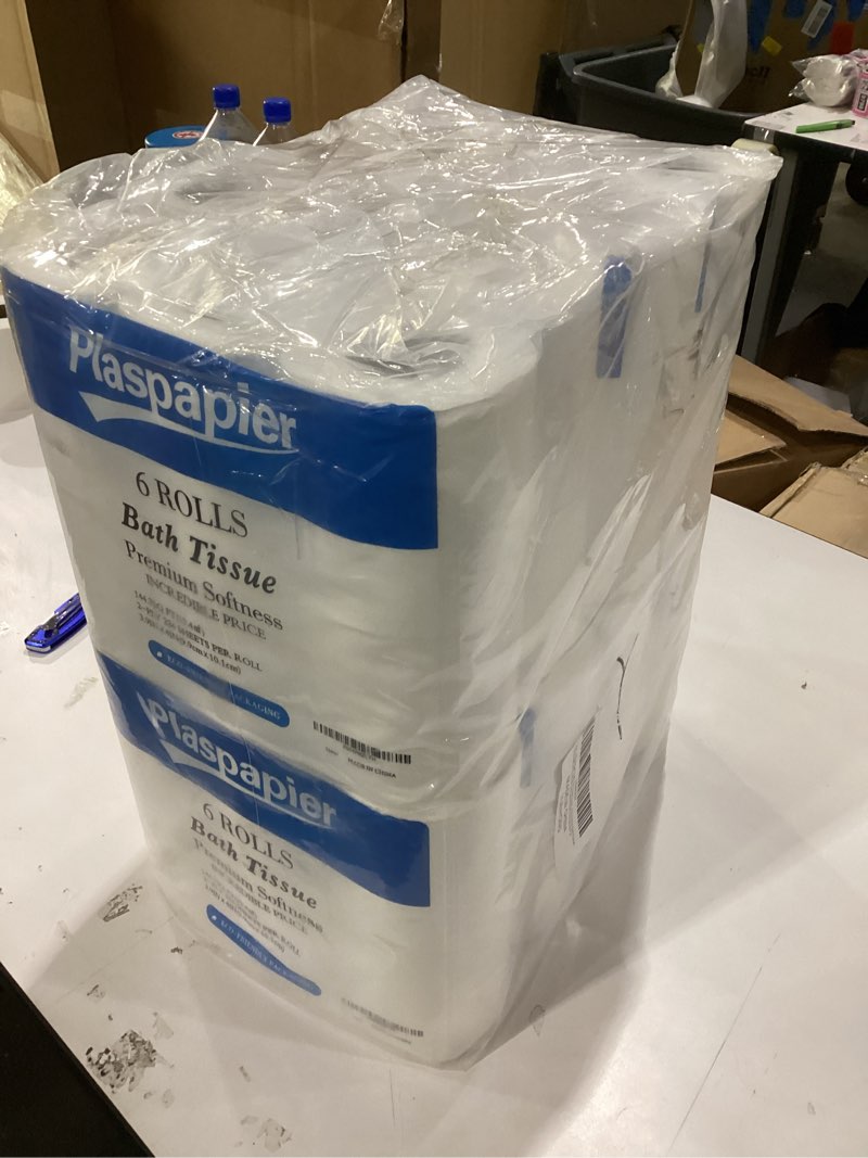 Condition photo showing New/Like New for 48 Rolls Ultra Soft & Strong Toilet Paper, 2-Ply Septic Safe Bath Tissue, 224 Sheets/Roll (3.9x4”), Bulk Pack for Home & Business