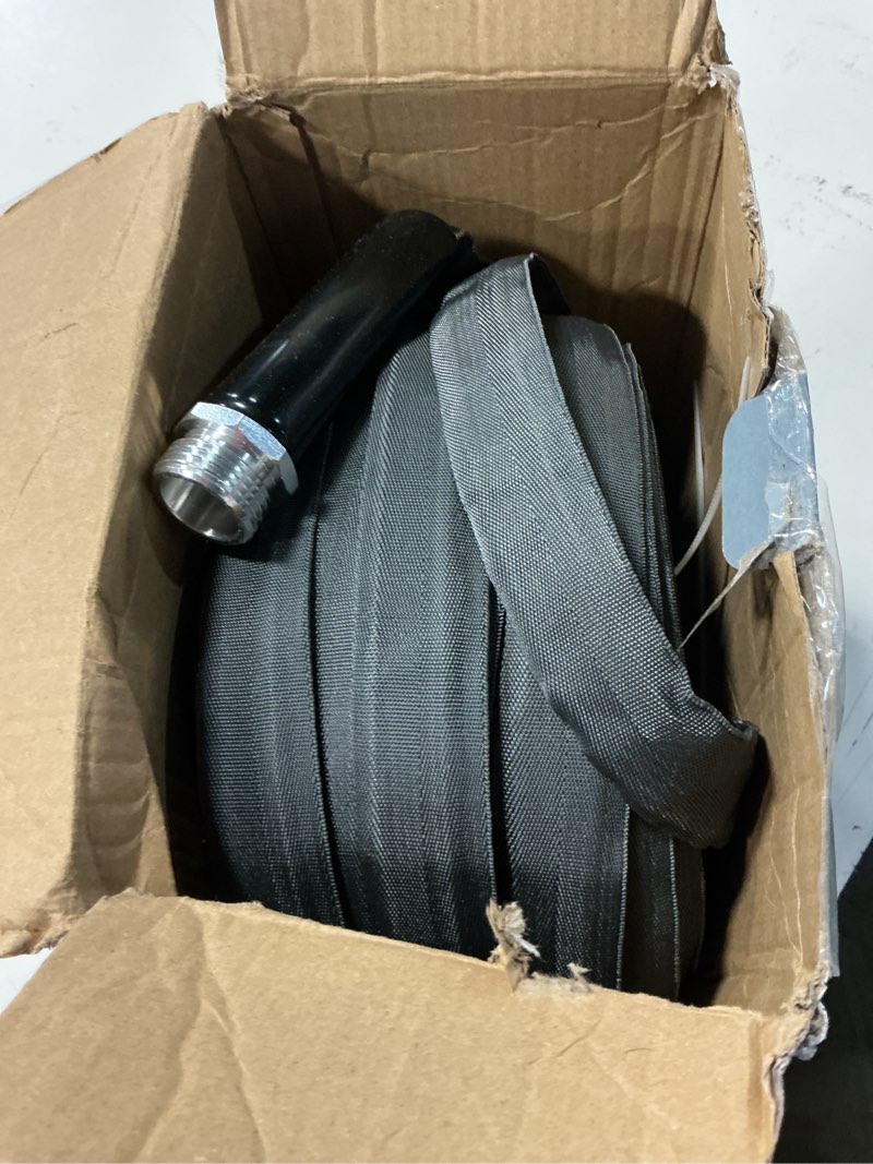 Condition photo showing Good Condition for garden hose 100ft, made of tpu(not pvc), ultra-light & flexible water hose, non-shrinking, easy to store, drinking water safe material, all-weather, black&gray black&gray 100 feet