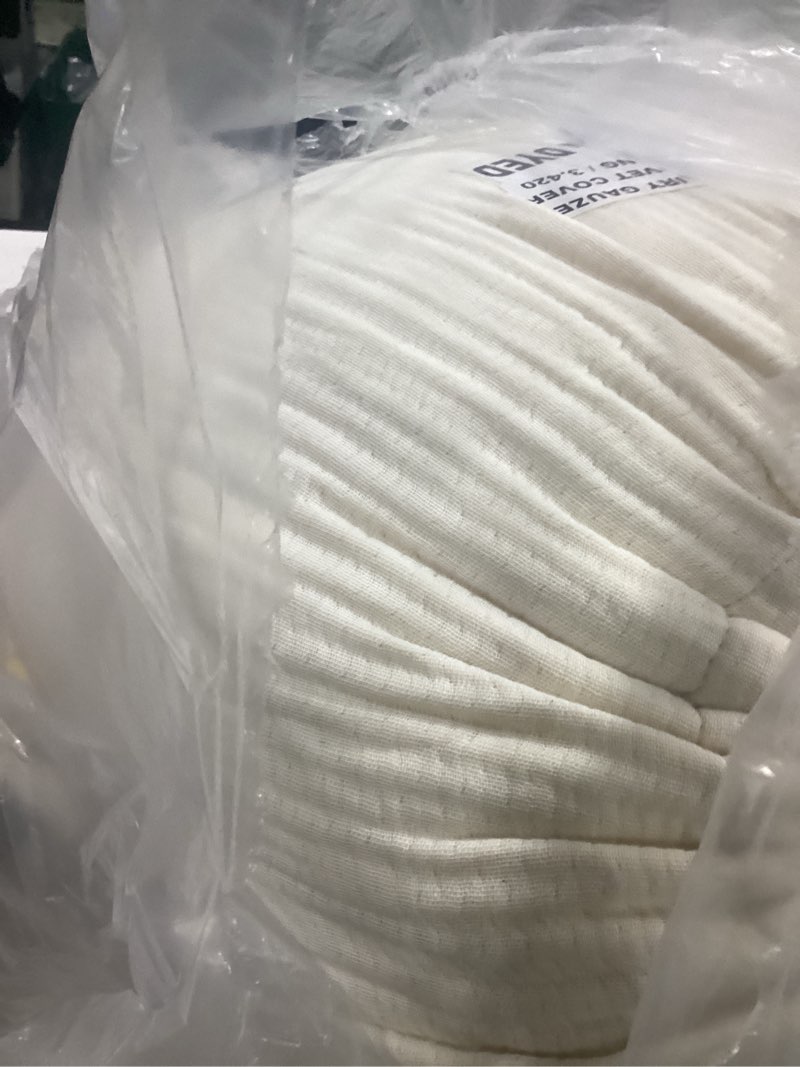 Condition photo showing As Is for organic cotton gauze duvet cover set