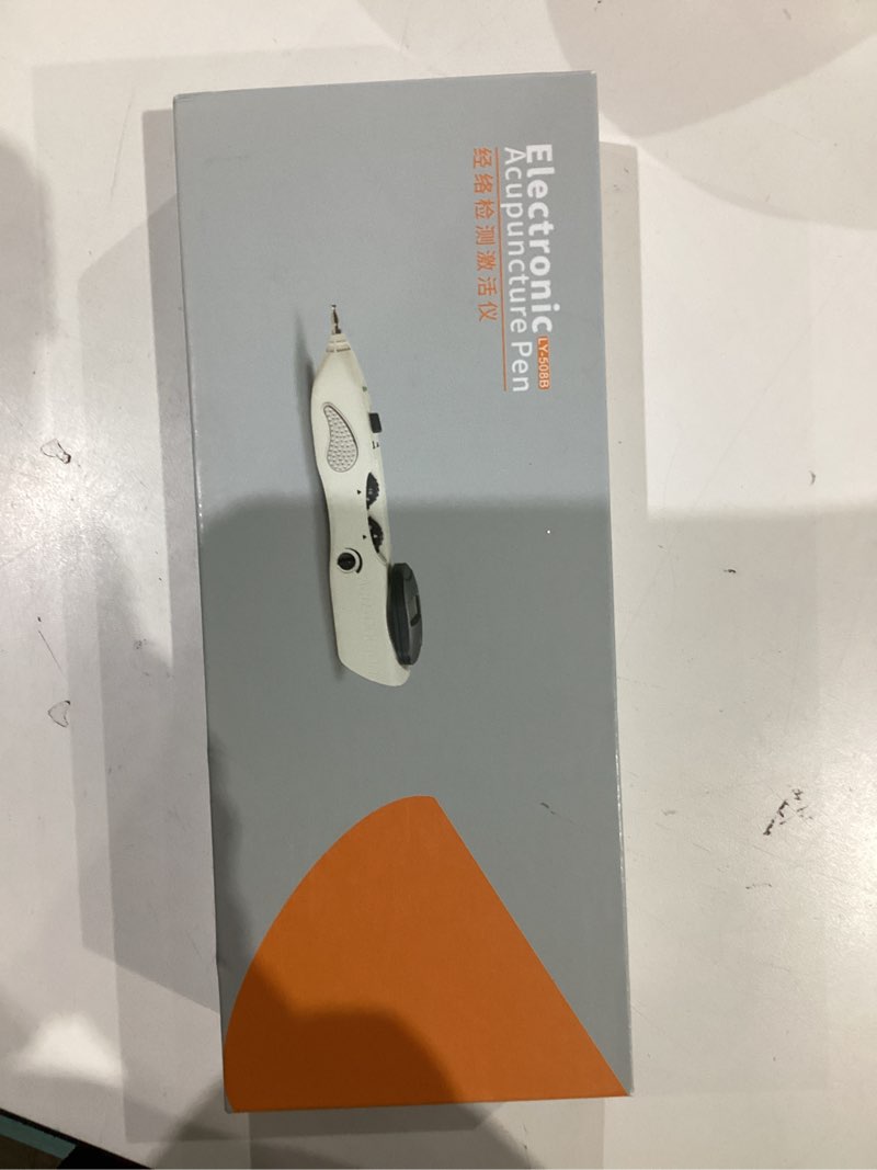 Condition photo showing New/Like New for Electronic Acupuncture Pen Pain Relief Therapy Meridian Pen Find Acupoints Automatically with 3 Massage Heads Rechargeable 508B