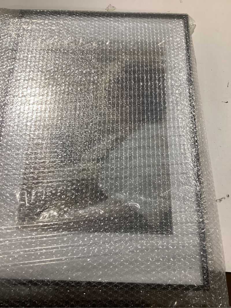Condition photo showing Good Condition for 16x24 Frame Black – Aluminum Poster Frame with Real Glass, 12x18 Picture Frame with Mat or 16 x 24 Without, Large Metal Wall Frame for Photos & Artwork Black 16x24