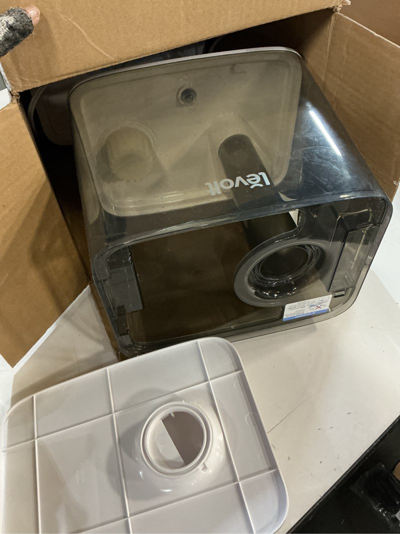 Condition photo showing As Is for LEVOIT Humidifiers for Bedroom Large Room Home, (6L) Cool Mist Top Fill Essential Oil Diffuser for Baby & Plants, Smart App & Voice Control, Rapid Humidification & Auto Mode - Quiet Sleep Mode, Gray Gray Classic300S