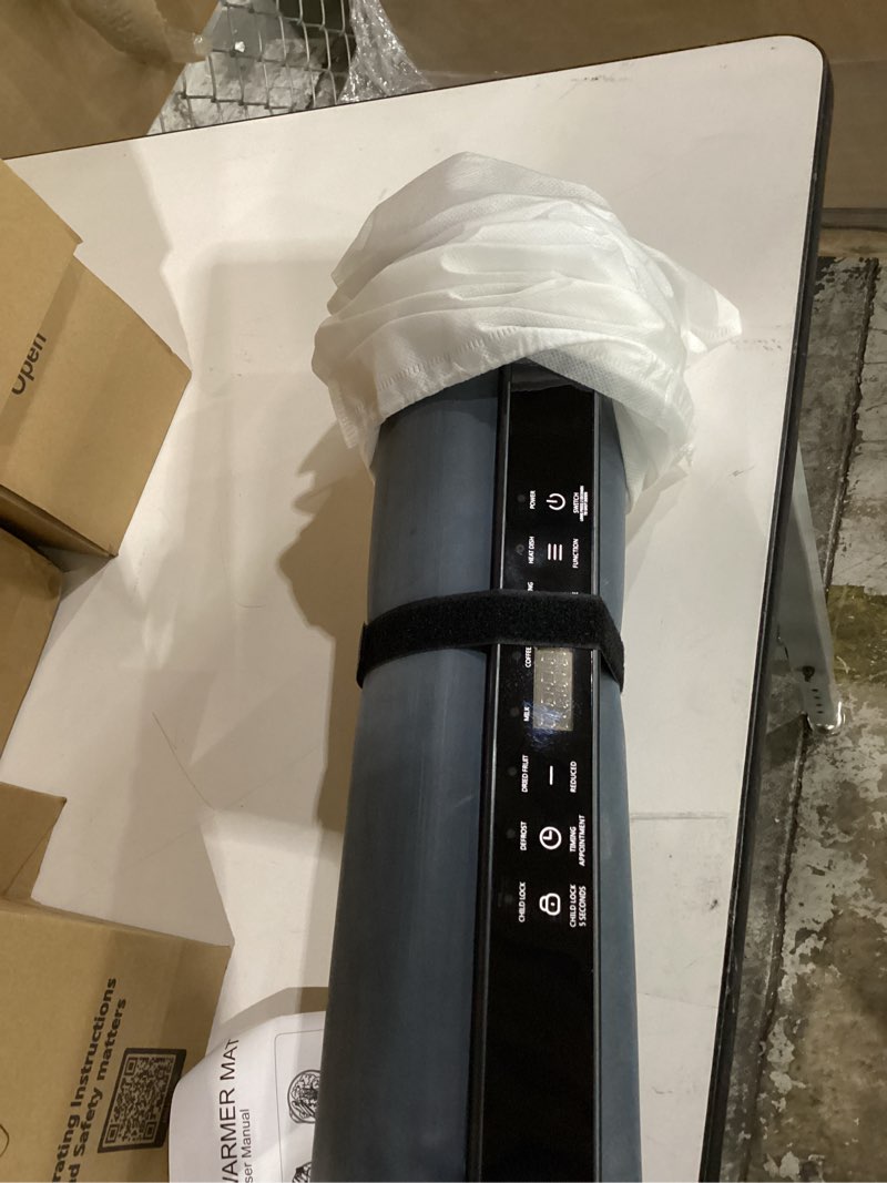 Condition photo showing New/Like New for Warming Mat for Food,Food Warming Mat,1 Pack Electric Food Warmer Mat with Graphene Heating Tech, 3 Temperature Settings & 15 Timer Modes, Child Safety Lock, Silicone Heating Pad for Buffets Party