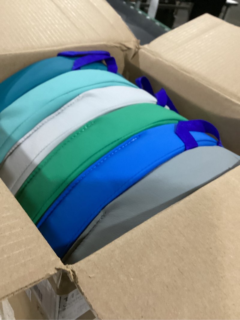 Condition photo showing Good Condition for Factory Direct Partners SoftScape 15 inch Round Classroom Floor Cushions with Handles; Flexible Seating for Daycare, Preschool, Playroom; 2 inch Thick Deluxe Foam (6-Piece) - Contemporary, 11232-CT Contemporary Round