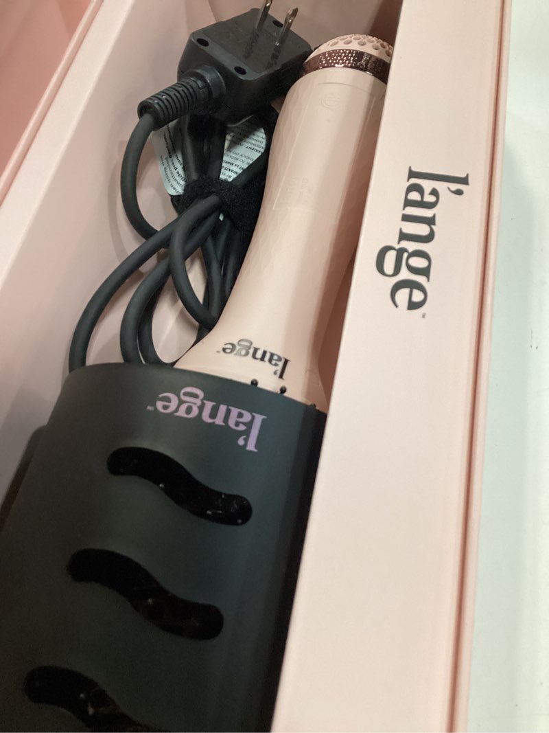 Condition photo showing Good Condition for l ange hair le volume titanium 2-in-1 blow dryer & volumizer brush with 60mm oval barrel  blush