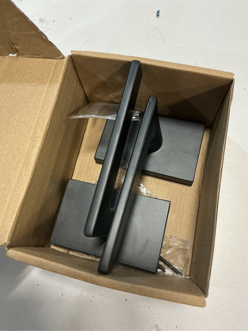 Condition photo showing As Is for mega handles apex dummy door handles - 2 pack heavy duty black door handle, non-turning door handle 
