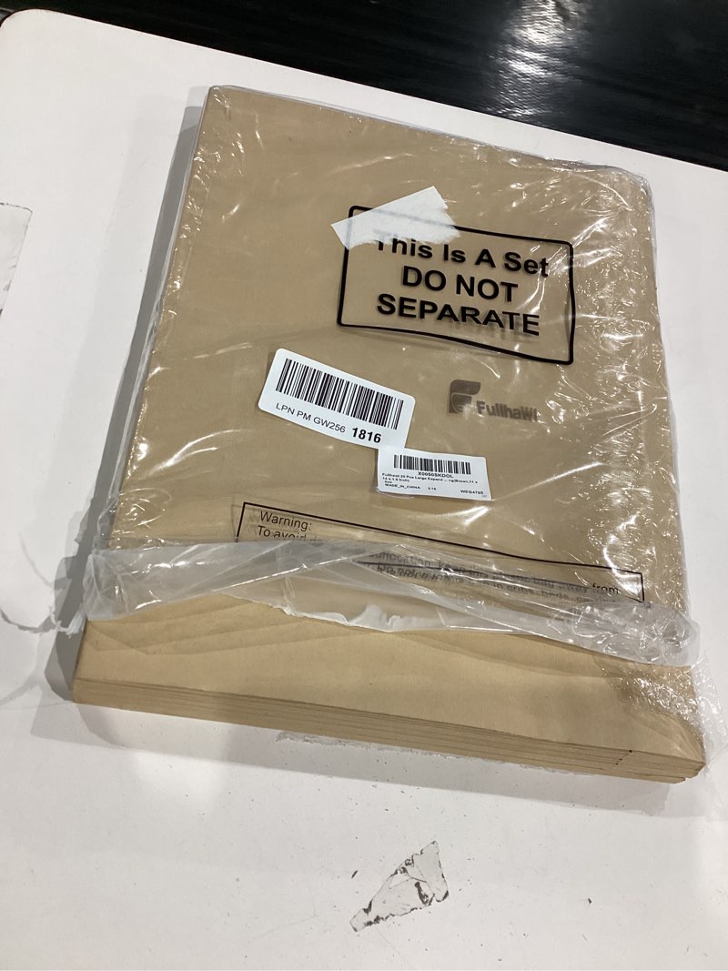 Condition photo showing As Is for fullhawl 20 pcs 11 x 14 x 1.6 inch large expandable catalog envelopes manilla kraft peel and seal envelopes light large mailing for office home documents magazines photos storage organizing(brown) brown 11 x 14 x 1.6 inch