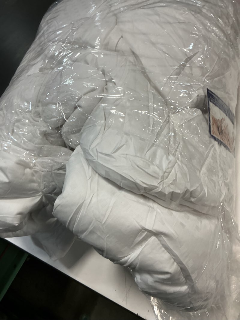 Condition photo showing As Is for Mattress Pad Queen Size – Quilted Fitted Mattress Protector – Cotton Pillow Top Cover w/ 8-16" Deep Pockets – Thick, Comfy & Plush – Cooling, Breathable & Noiseless – Machine Washable – 60 x 80(White) Queen White