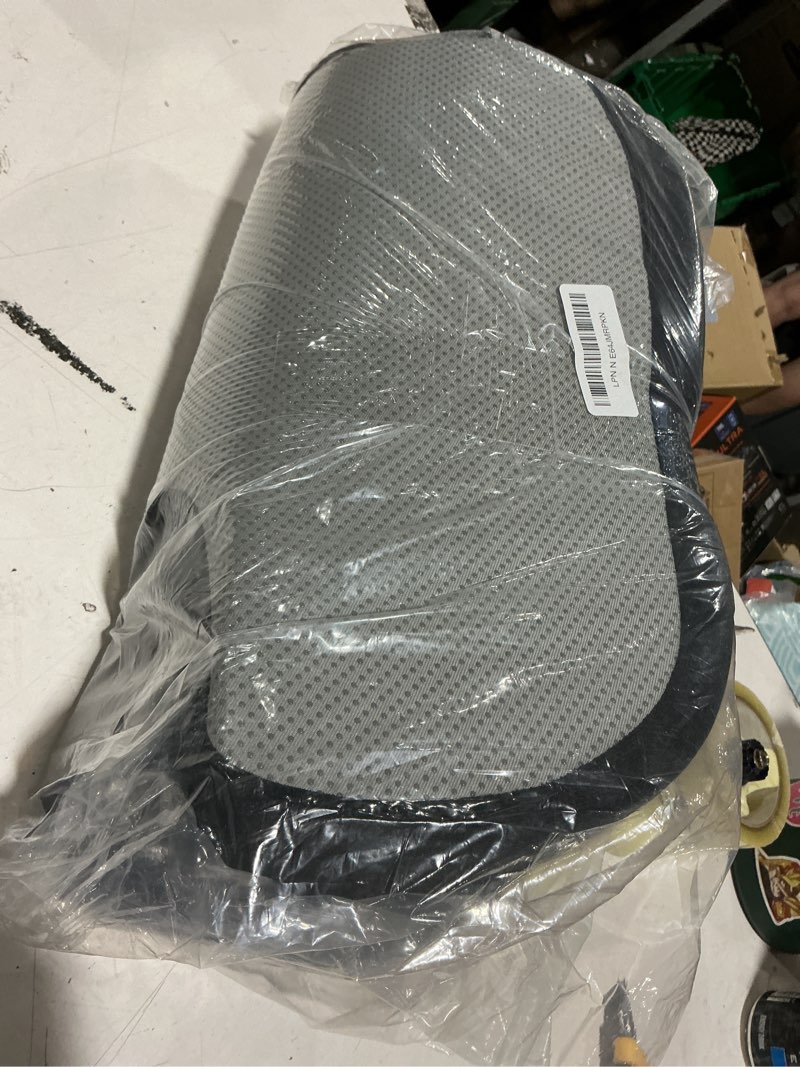 Condition photo showing As Is for everlasting comfort doctor recommended memory foam seat cushion for office chairs & car - ergonomic office desk accessories - cushions for tailbone pain relief, sciatica (black, xx-large) 01. black mesh xx-large