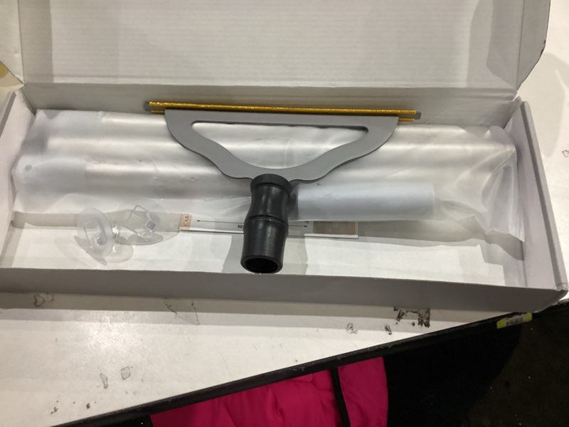 Condition photo showing Good Condition for 47“ Adjustable Long Handle Carpet Rake Pet Hair Remover, Reusable Large Metal Lint Remover Brush for Embedded Fur Removal from Low Pile Rugs Stairs, Carpet Brush Scraper Dog Cat Hair Remover Broom