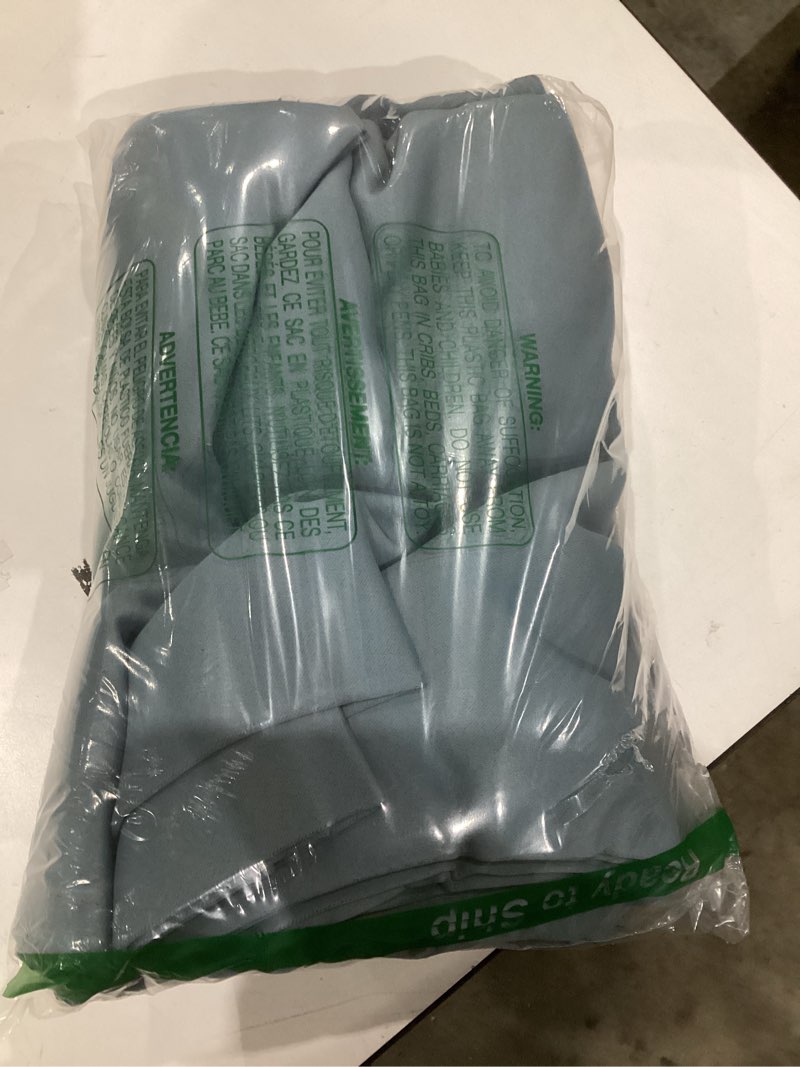 Condition photo showing Good Condition for H.VERSAILTEX Blackout Curtains Thermal Insulated Window Treatment Panels Room Darkening Blackout Drapes for Living Room Back Tab/Rod Pocket Bedroom Draperies, 52 x 96 Inch, Stone Blue, 2 Panels 52"W x 96"L (Pack of 2) Stone Blue