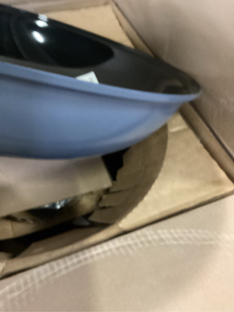 Condition photo showing New/Like New for weber master-touch charcoal grill, 22-inch, slate blue – premium outdoor bbq grill with tuck-away lid holder & one?touch™ cleaning system, porcelain?enameled kettle slate blue grill only