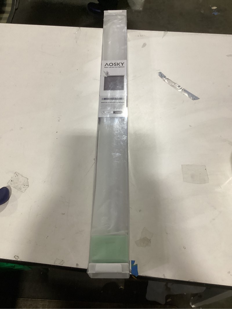 Condition photo showing Good Condition for AOSKY Cordless Roller Shades Blackout Blinds for Windows Room Darkening Rolled Up Shades with Spring System, UV Protection Window Shades Door Blinds for Home and Office (27" W x 72" H, White) 27"W x 72"H White