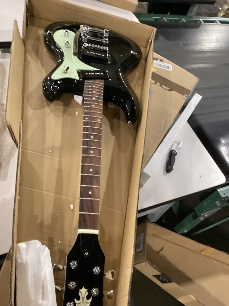Condition photo showing As Is for not tested ***iyv ismr-200 6 string solid body electric guitar, black