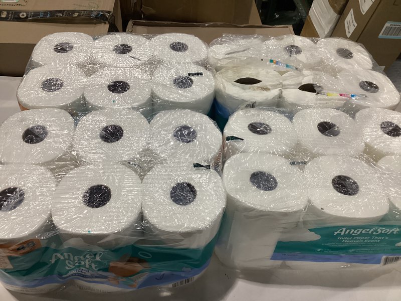 Condition photo showing Good Condition for angel soft toilet paper with fresh linen scented tube, 48 mega rolls = 192 regular rolls, soft and strong toilet tissue mega 48 rolls (320 sheets)