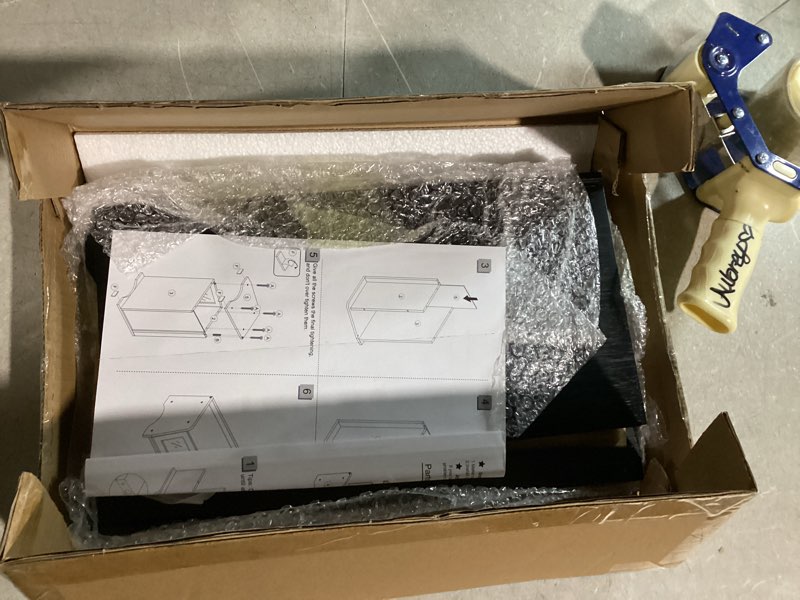 Condition photo showing Good Condition for Bread Box for Kitchen Countertop, Large Bread Container Storage, Wooden Farmhouse Bread Box with Window Bread Holder (Black)