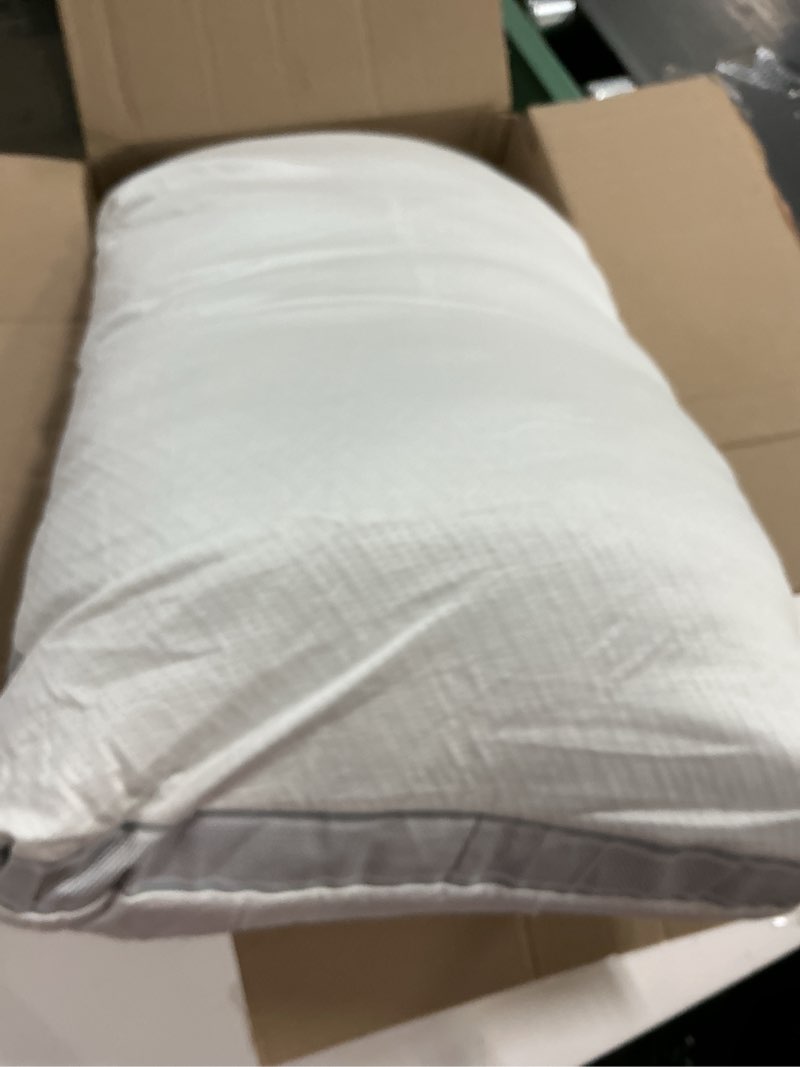 Condition photo showing Good Condition for Coop Home Goods Cool+ Adjustable Pillow, King Size Plus Shaped Memory Foam Pillows with Cooling Gel, Back, Neck Support, Stomach or Side Sleeper Pillow, CertiPUR-US/GREENGUARD Gold Eden Cool+ King Classic