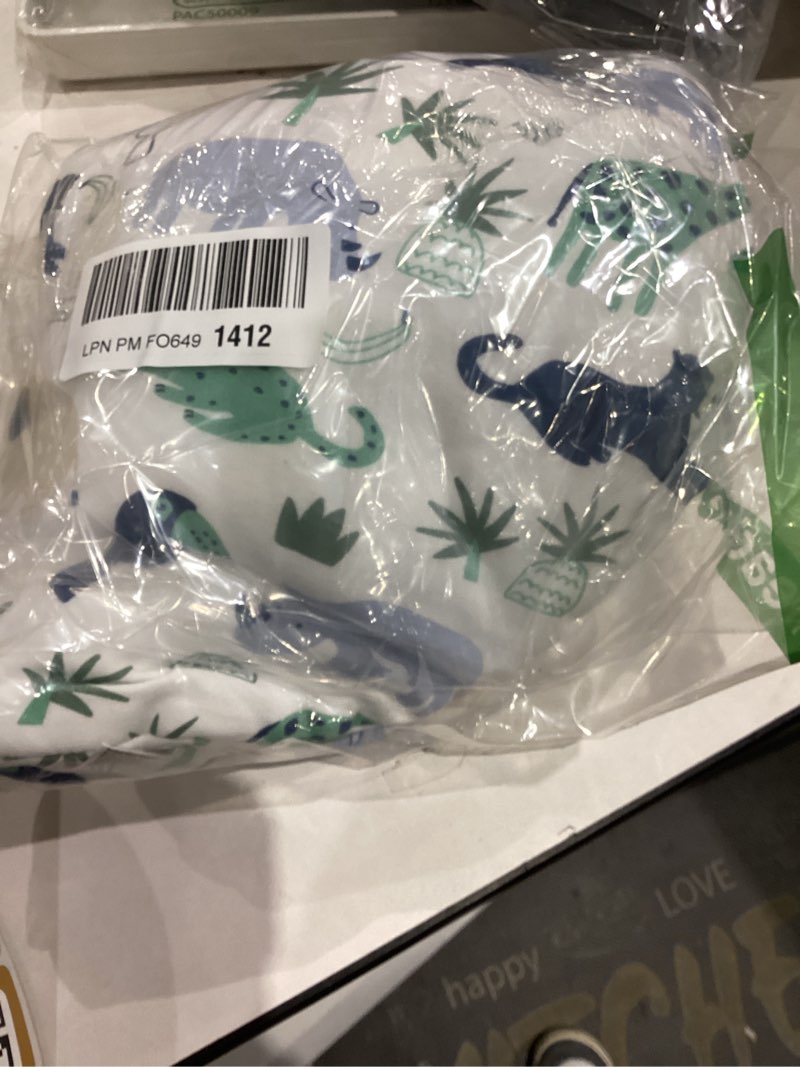 Condition photo showing As Is for Yoofoss Baby Sleep Sack 12-18 Months, 1.5 Tog Baby Wearable Blanket with 2-Way Zipper, 100% Cotton Organic Fabric Winter Infant Sleeping Sack, Warm Soft Comfy Large 1.5 Tog 1.5 Tog-blue Green Zebra