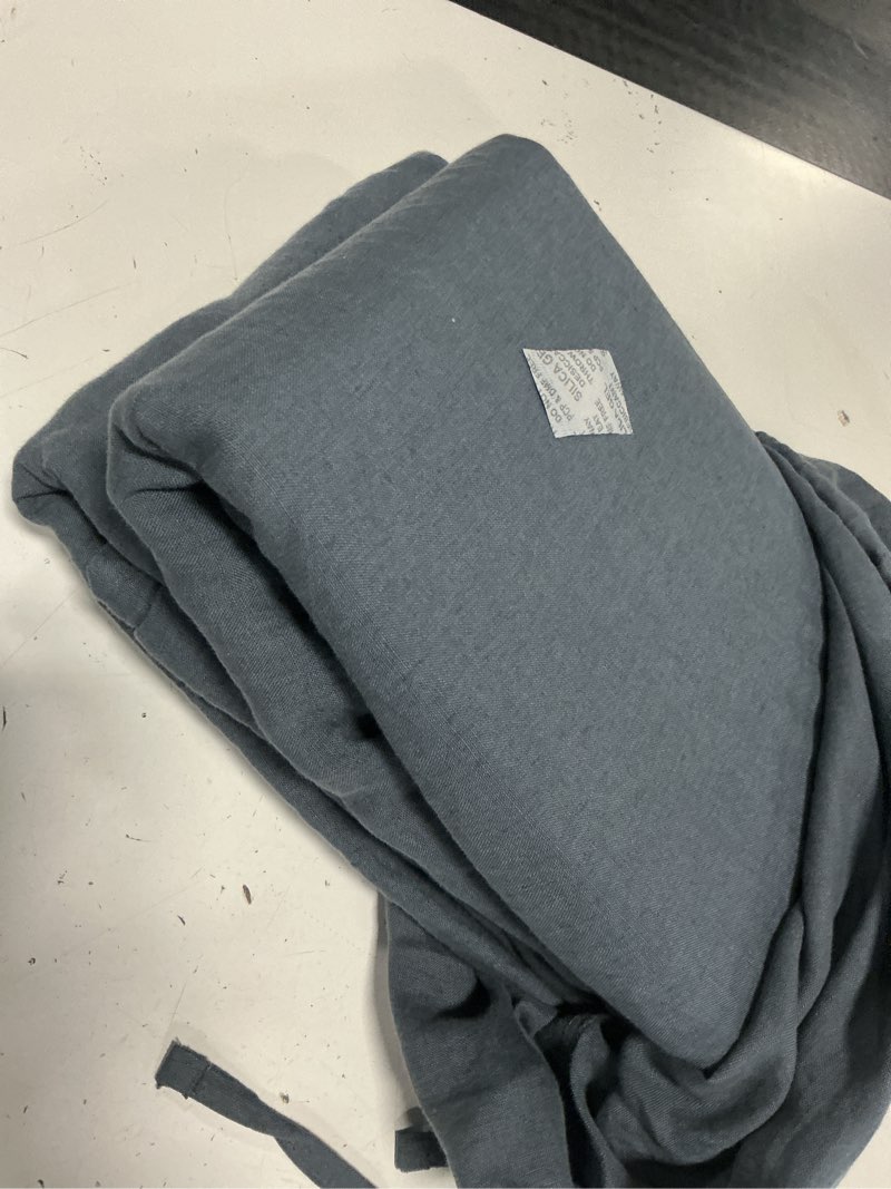 Condition photo showing Good Condition for european linen duvet cover set, full/queen, nightfall