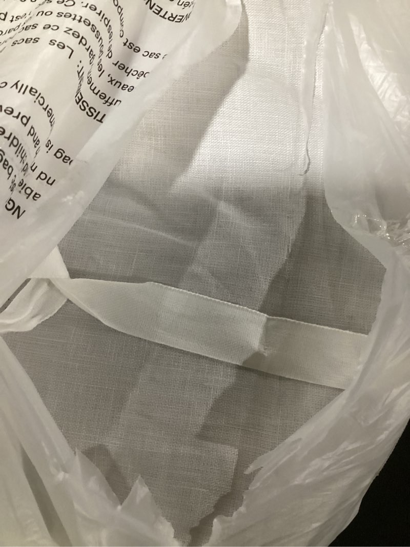 Condition photo showing Good Condition for european linen true blackout curtain, 96x96, cloud