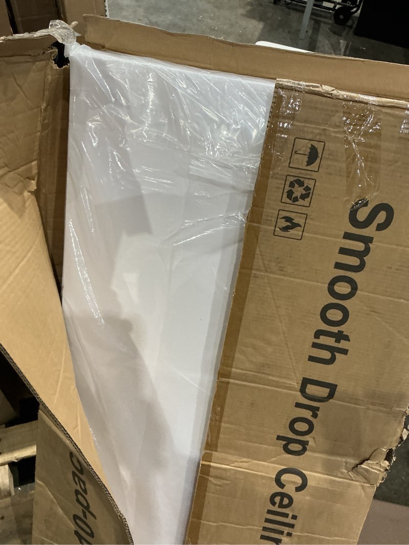 Condition photo showing Good Condition for imxpw drop ceiling tiles 2x4, waterproof smooth white pvc, 10-pack, white