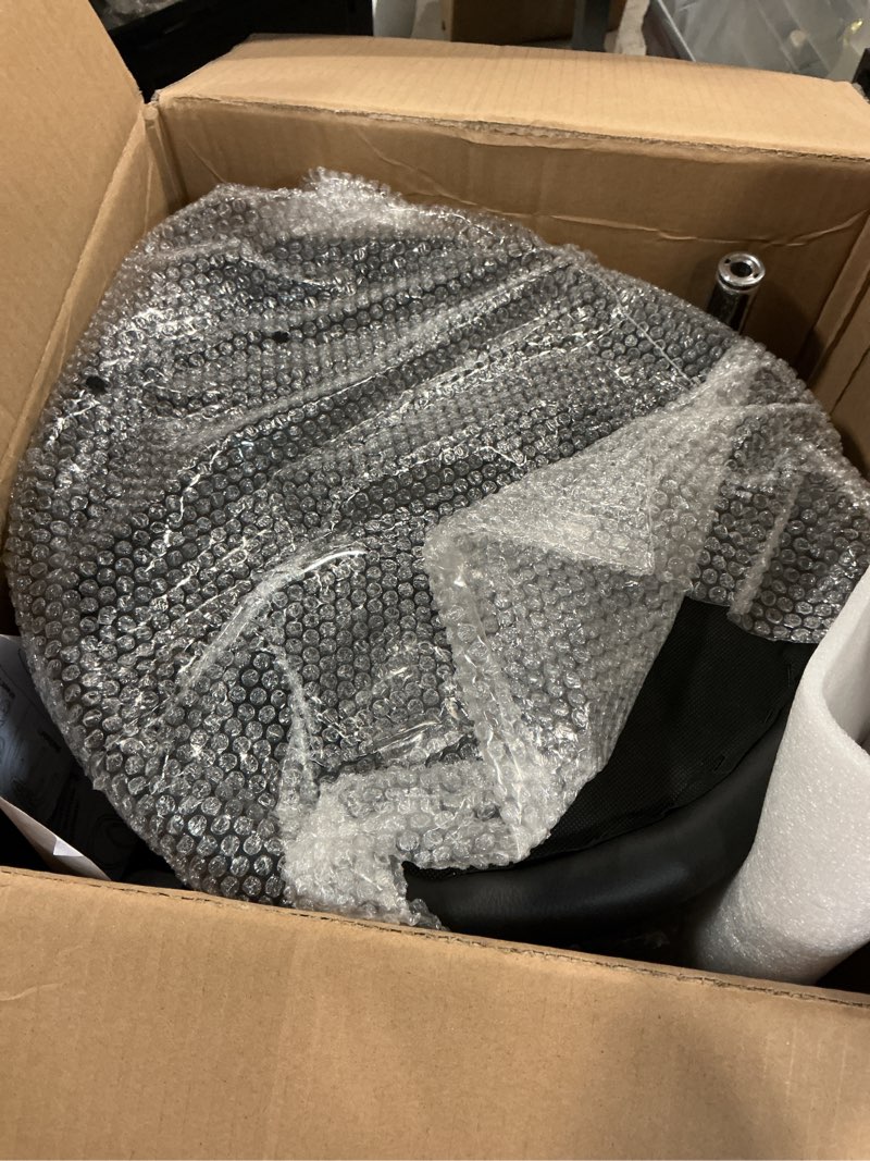 Condition photo showing As Is for Low Stool with Back, Low Height Rolling Chair, Low Stool with Wheels for Garage Shop Home Office,L Large