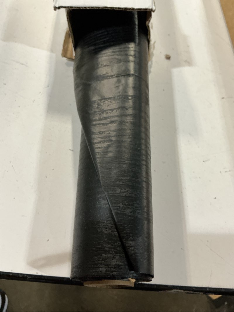 Condition photo showing New/Like New for abyssaly black wood peel and stick paper 35.6 in x 118 in decorative self-adhesive contact paper film for furniture easy to clean thickening upgrade increase stomata and reduces bubble generation 35.6" x 118" black