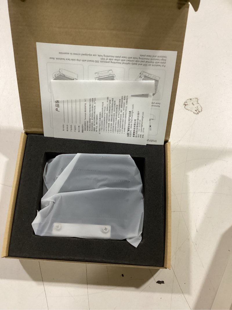 Condition photo showing New/Like New for Thermalright HR-09 2280 PRO Black 2280 SSD heatsink, Double-Sided Heat Sink, with Thermal Silicone Pad for 2280 SSD PC and Computer,Desktop High Performance SSD Cooler