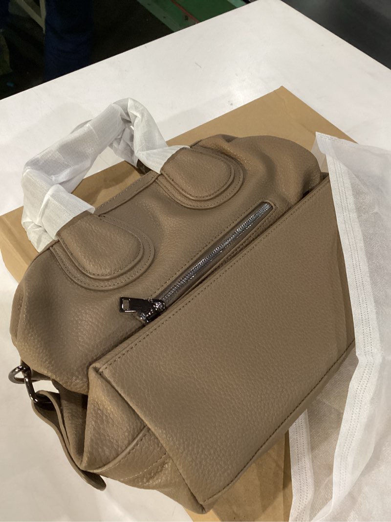 Condition photo showing Good Condition for Large Handbags for Women Big Top Handle Roomy Casual Designer Ladies Purse PU Tote Shoulder Bag with Strap Beige
