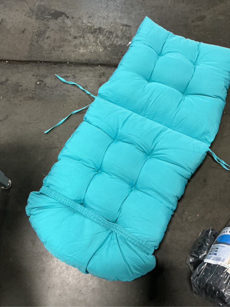 Condition photo showing As Is for enipate adirondack chair cushions weather resistant patio chair cushion for adirondack, thicken outdoor seat pads high back rocking chair cushion (1 piece )