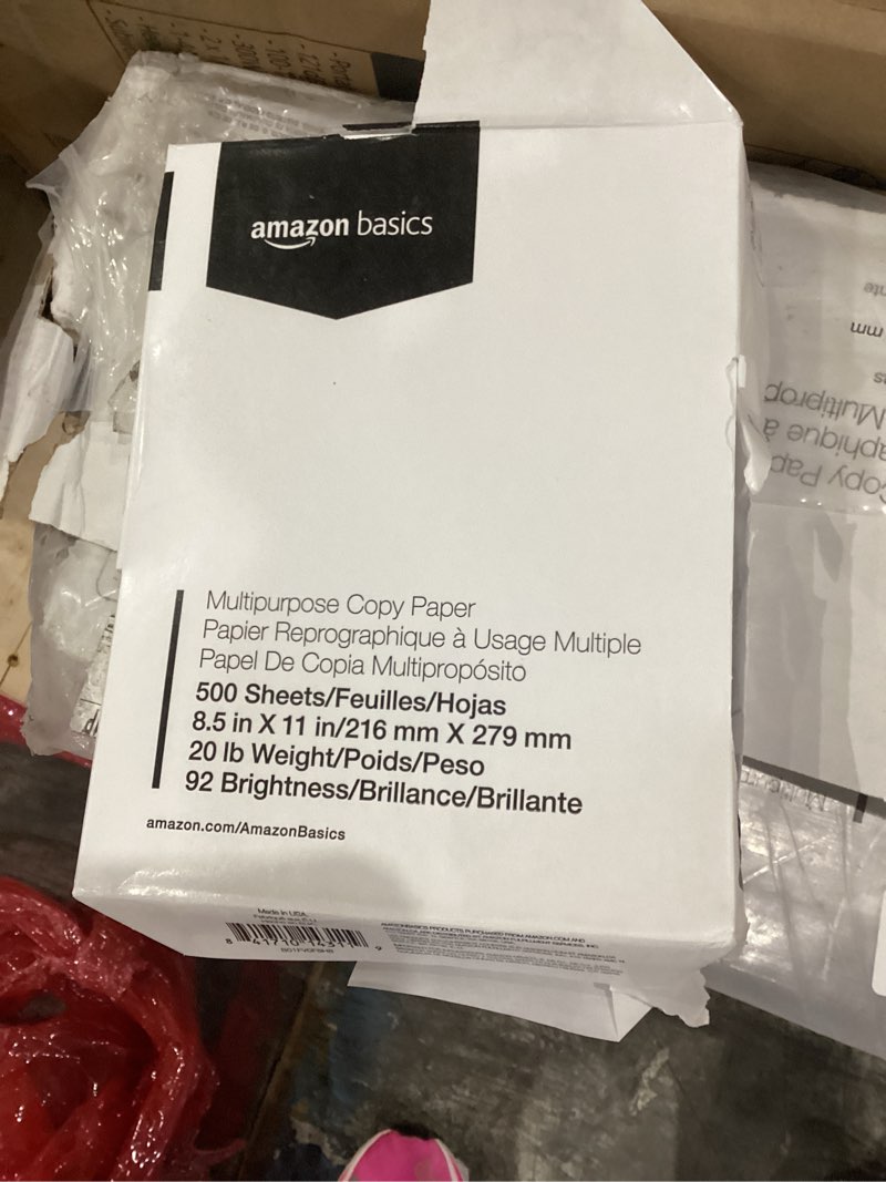 Condition photo showing Good Condition for amazon basics multipurpose copy printer paper, 20 lb, 8.5 x 11 inches, 10 reams (5,000 sheets), 92 bright white