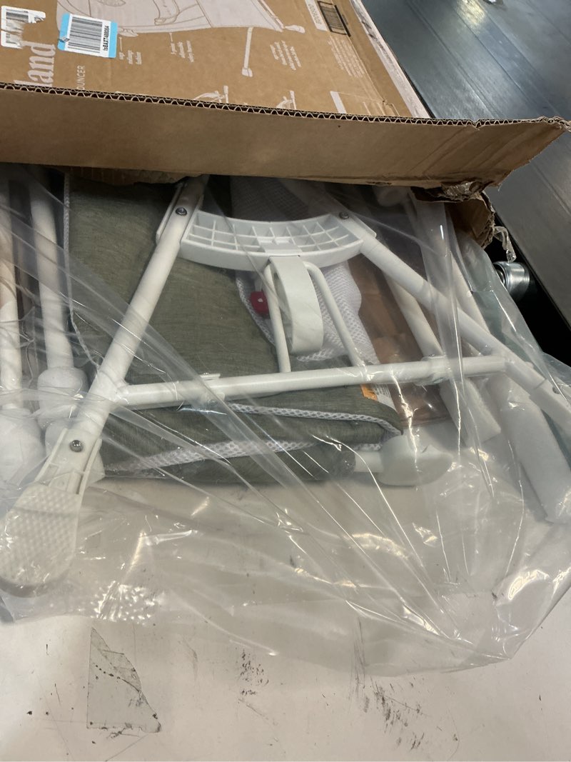 Condition photo showing New/Like New for Baby Delight Highland Portable Baby Bouncer - Sage Tweed