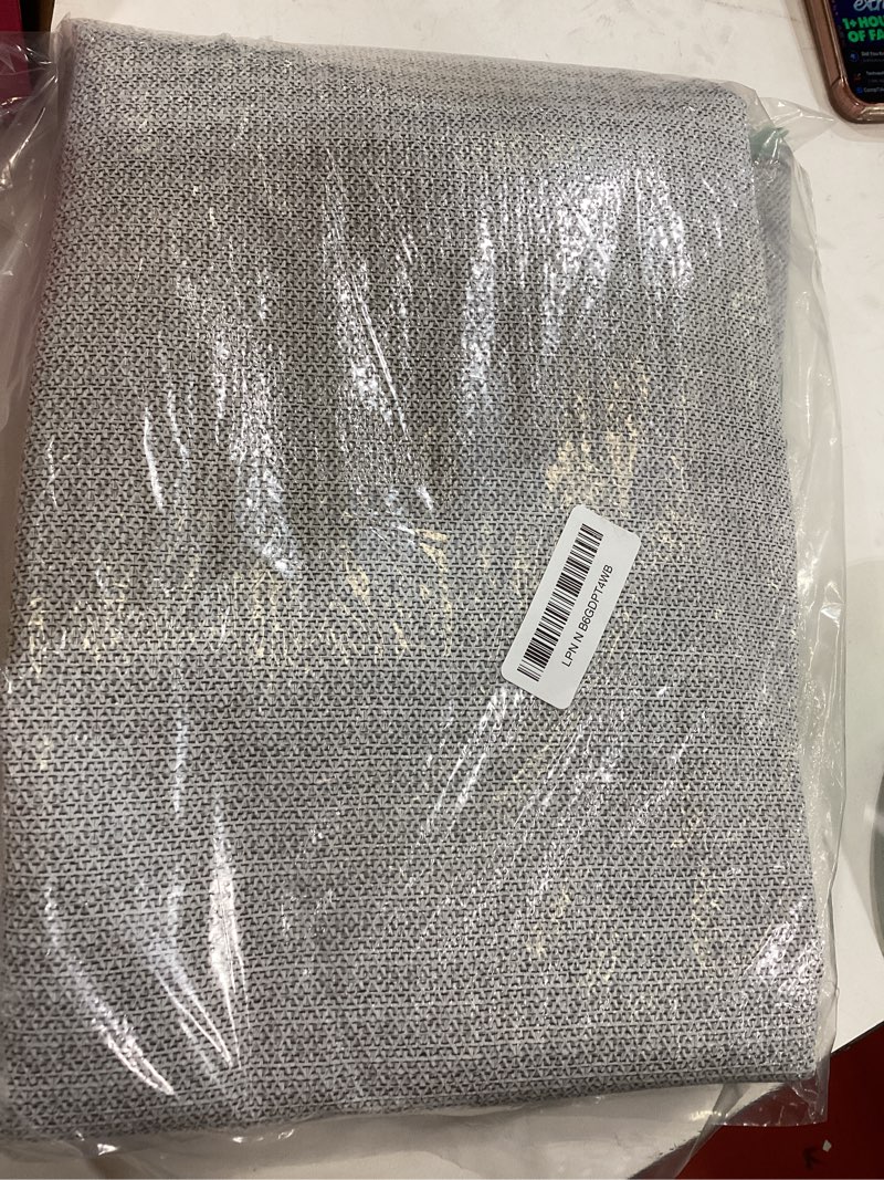 Condition photo showing Good Condition for Area Rugs 2'x5' Runner Rug Non Slip Washable for Kitchen Hallway Bedroom Beside Laundry Room Bathroom Rug, Floor Carpet, Light Gray Grey White Grey/White/Beige 2' x 5' (Runner)