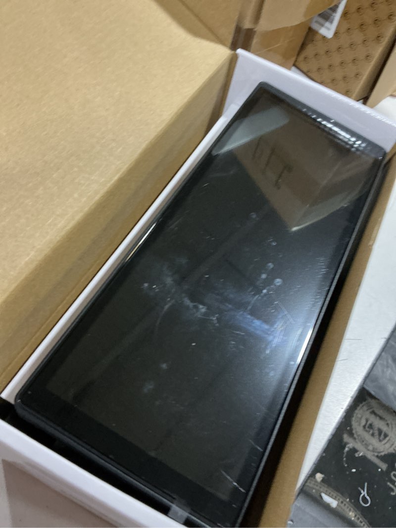 Condition photo showing As Is for 10 inch wireless apple carplay & android auto screen for car with 4k dash cam,ultra-light touchscreen, ip68 1080p backup camera, gps navigation, voice control, mirror link (dark gray, 64, gb) dark gray 64 gb