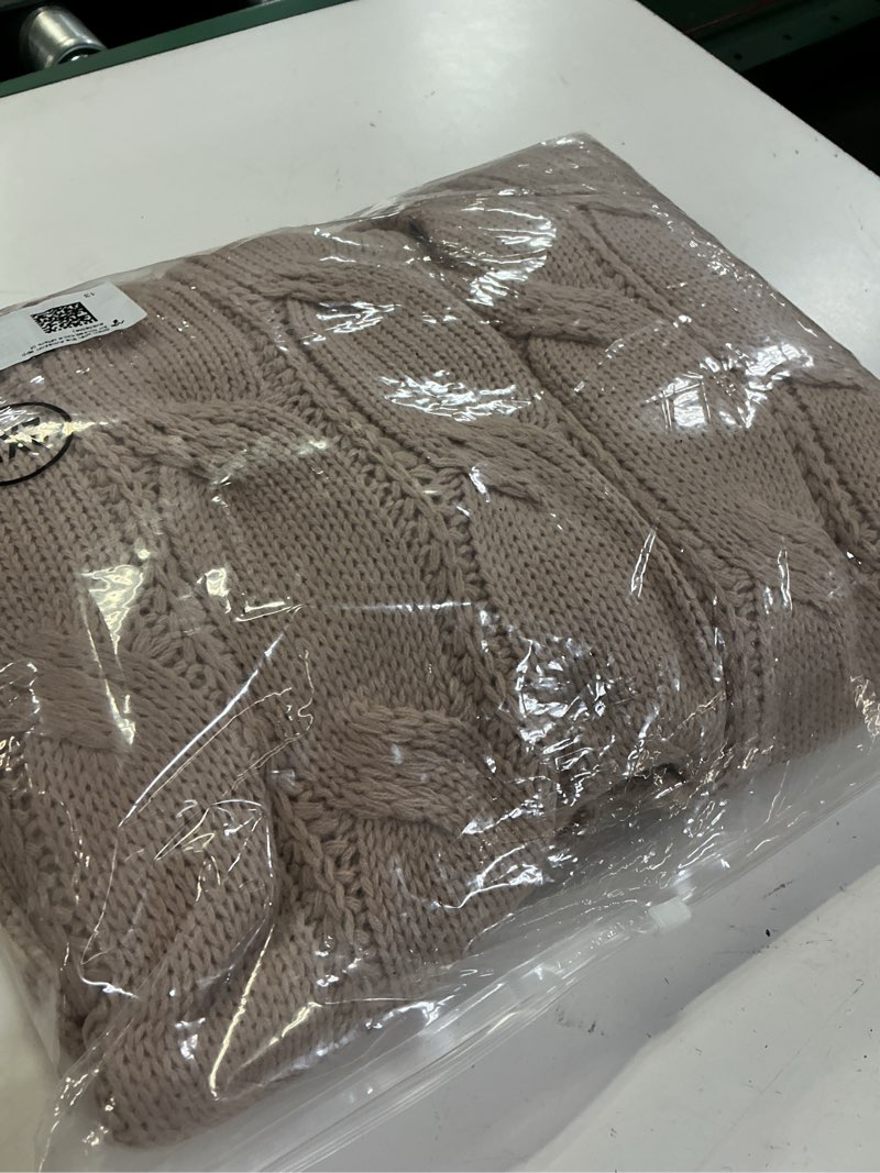 Condition photo showing Good Condition for SHEWIN Womens Open Front Long Sleeve Oversized Cardigan Sweaters Knit Coats with Pockrts Apricot