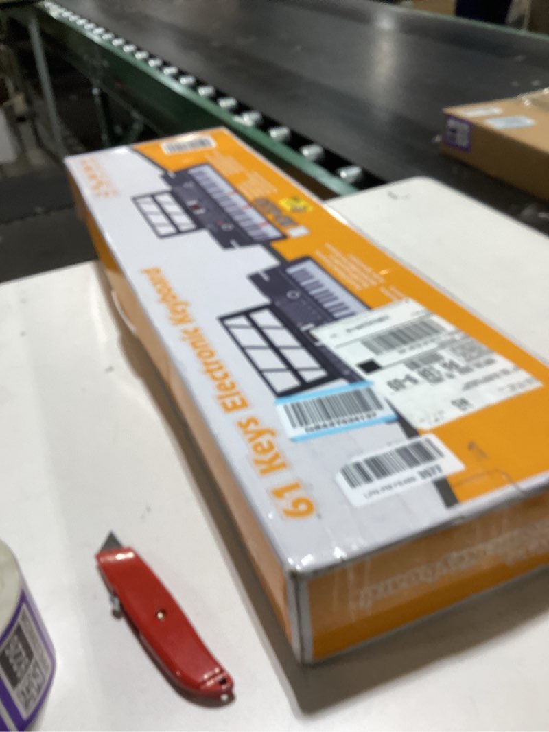 Condition photo showing New/Like New for 61 Key Keyboard Piano, Portable Electronic Keyboard Piano for Beginners with Speakers, Microphone, Sheet Music Stand, 100 Voices, 100 Rhythms, Digital Music Keyboard for Teen - 1