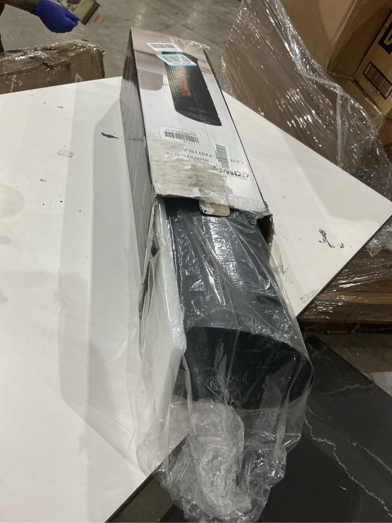 Condition photo showing Good Condition for space heater for indoor use - 24 inches 1500w ceramic heater with remote control, 12 hour timer, oscillation, led display, for bedroom office indoor