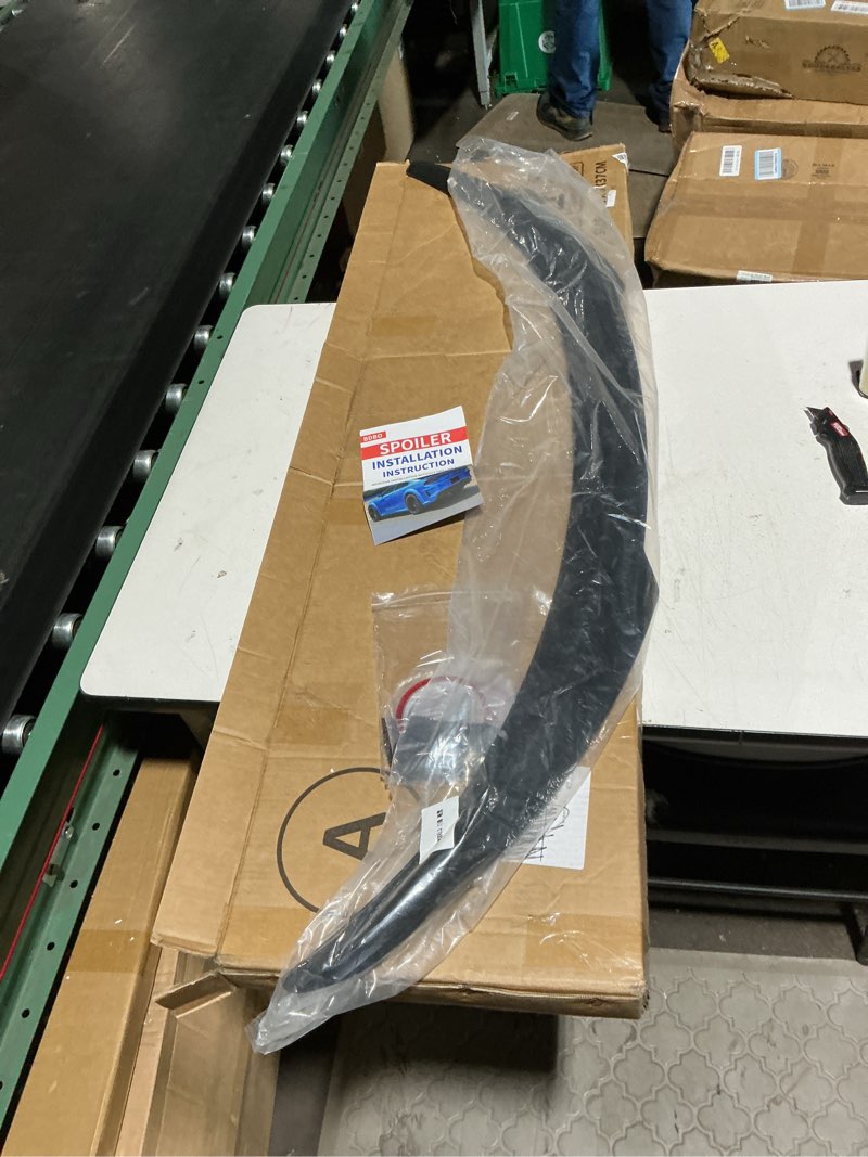 Condition photo showing Good Condition for compatible with dodge charger 2015-2021 srt, car rear spoiler, tail wing, fixed wind deflector, sports splitter on trunk roof,black