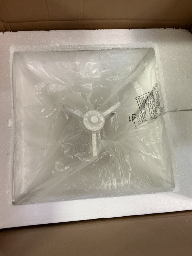 Condition photo showing New/Like New for signature hardware 953855 marylew 3 light 16  wide outdoor taper candle pendant - matte white