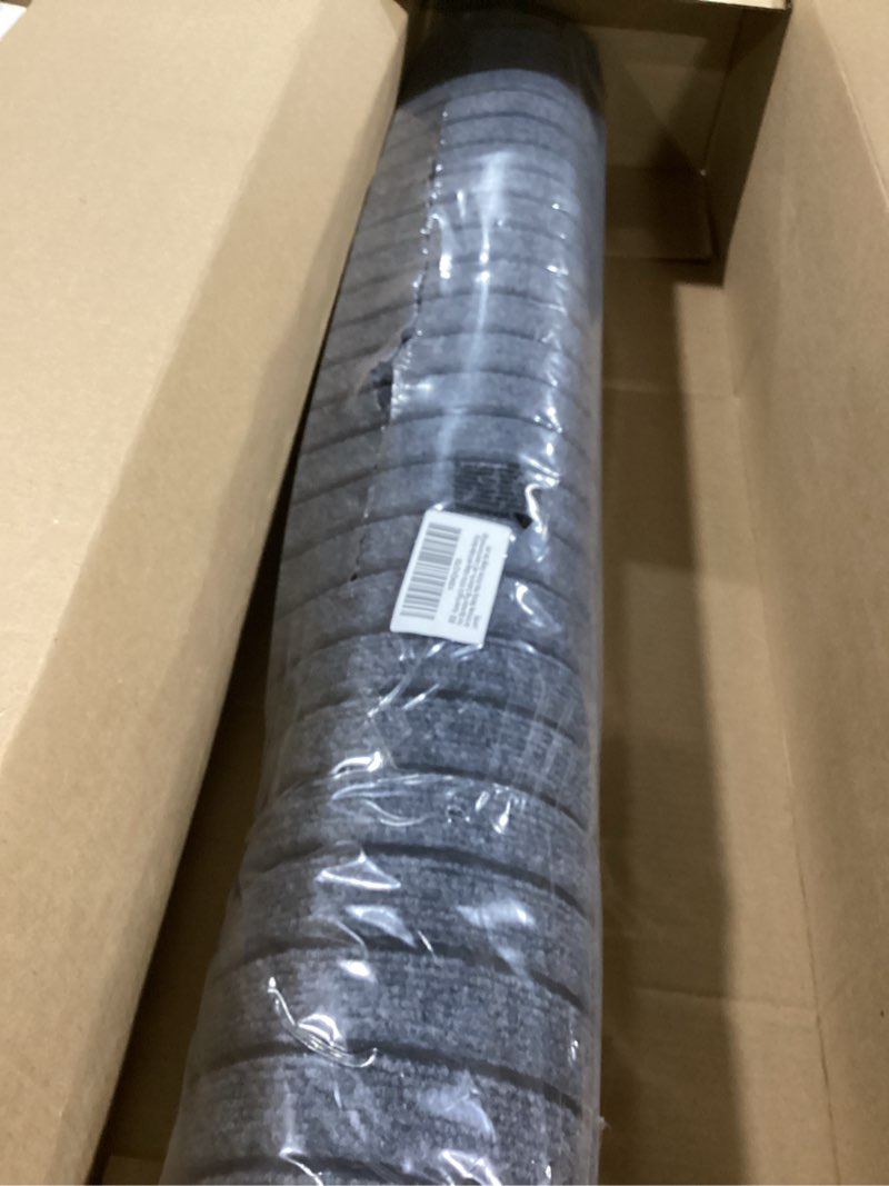 Condition photo showing Good Condition for Runner Rugs 3 x 10 ft for Hallway with Rubber Backing, Non Slip Indoor Rug, Outdoor Runner Rug Waterproof, Custom Size Area Rugs for Entryway, Balcony, Patio, Kitchen, Garage, Stair, and Laundry 3x10 ft Grey Wide Stripe