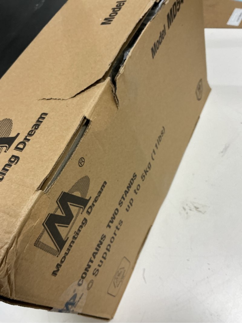 Condition photo showing Good Condition for Mounting Dream Black Alloy Steel Speaker Stands, Height Adjustable Bookshelf Speaker Stand Pair, Universal Fit, 11 lbs Capacity, Set of 2 for Bose Polk JBL Sony Yamaha - 42" Max Height