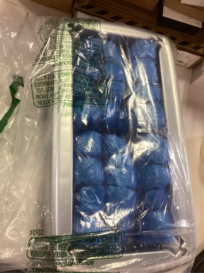 Condition photo showing New/Like New for lyshiyi shoe covers machine automatic shoe cover dispenser with 200pcs disposable plastic shoe cover for home, office, supermarket, factory, hospital (silver)