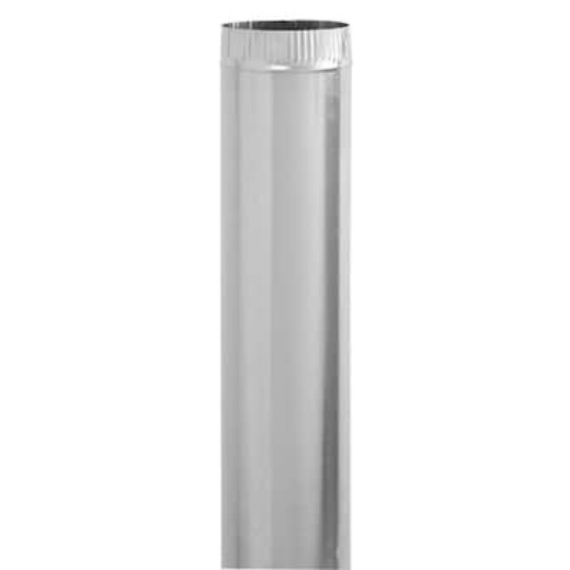imperial 7-in x 5-ft 28 gauge galvanized steel round duct pipe