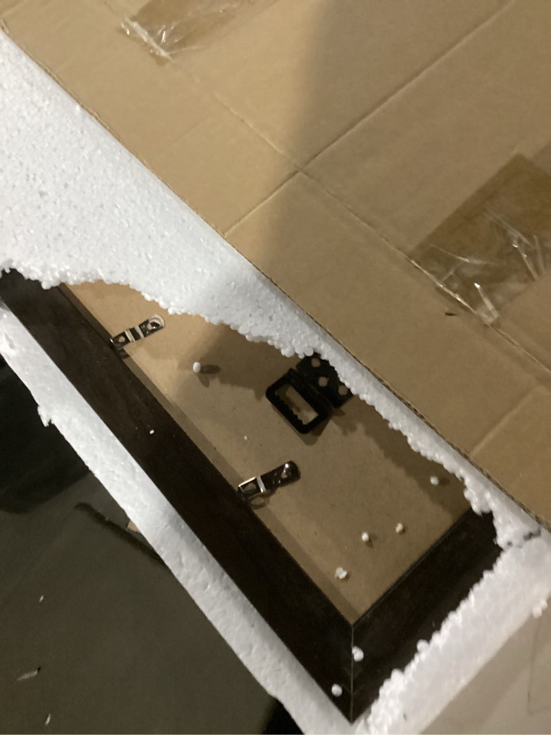 Condition photo showing Good Condition for Minesaxel 14x17 Diploma Frames 11x14 with Blue Mat, Fits Degree Certificate Document, 17 x 14 Walnut Color Frame with Tempered Glass Panel for Wall Mounting Blue Mat-1 14x17 or 11x14 with mat